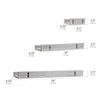 Whitewashed Wood Picture Ledge Floating U Wall Shelves - Set of 3